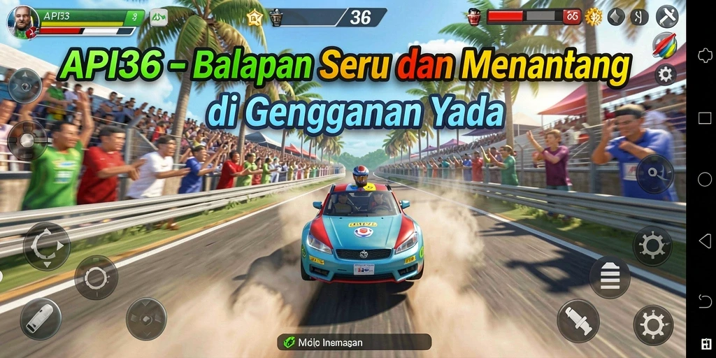 Screenshot gameplay <strong>API36</strong> yang menampilkan aksi balapan penuh adrenalin.