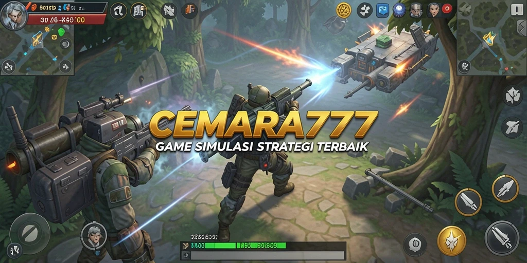 Gameplay mendebarkan dalam CEMARA777 yang memperlihatkan strategi pertempuran.