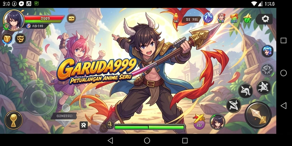 Screenshot GARUDA999 menampilkan aksi seru di dunia Anime.