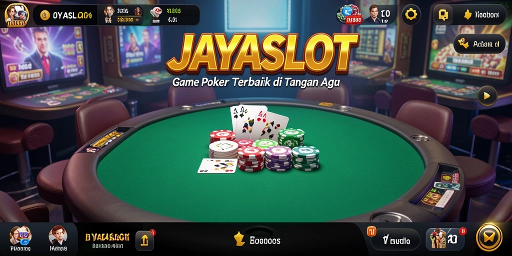 Tampilan menarik dari gameplay JAYASLOT yang mengedepankan Poker.